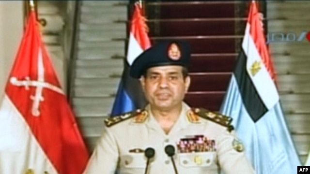 Egyptian Defence Minister Abdel-Fattah al-Sissi