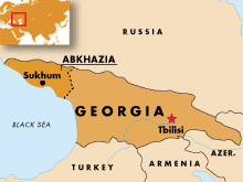 Georgia - Abkhazia map, undated