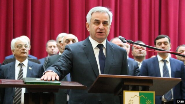 Abkhaz leader Raul Khajimba says the pact is based on 'equal relations between two sovereign states,' but critics within Abkhazia say its leaders are ceding too much control to Moscow.