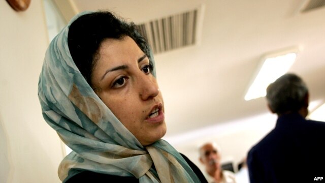 Narges Mohammadi was arrested on May 5 at her home in Tehran, according to her husband. (file photo)