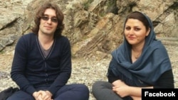 Arash Sadeghi (left) and Golrokh Ebrahimi Iraee