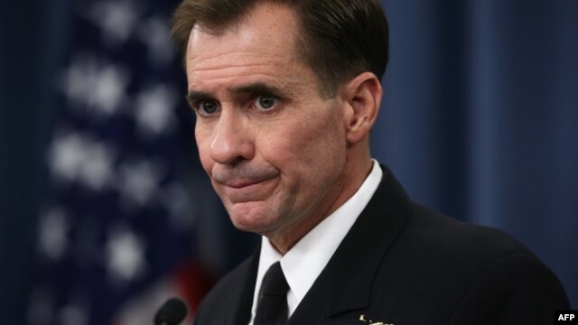 Pentagon spokeman Rear Admiral John Kirby