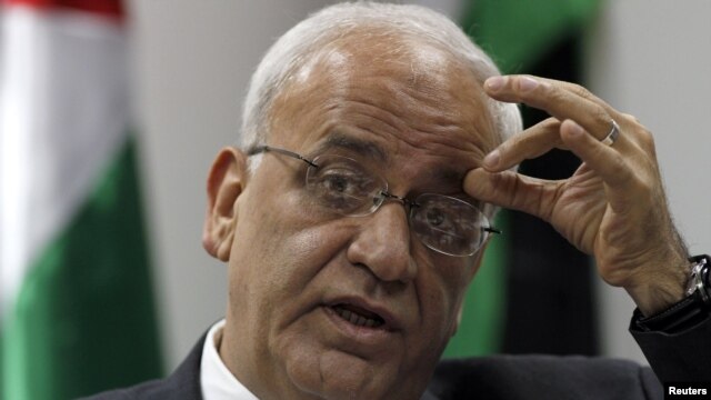 Chief Palestinian negotiator Saeb Erekat said Palestinians were 'determined' to give the latest peace effort 'every chance it deserves.'