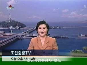Video grab of a North Korean television broadcast, Oct. 09, 2006.