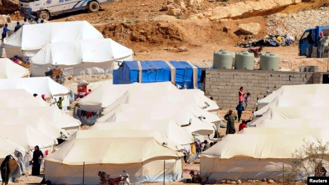Syrian refugees in the Lebanese border town of Arsal. (file photo)