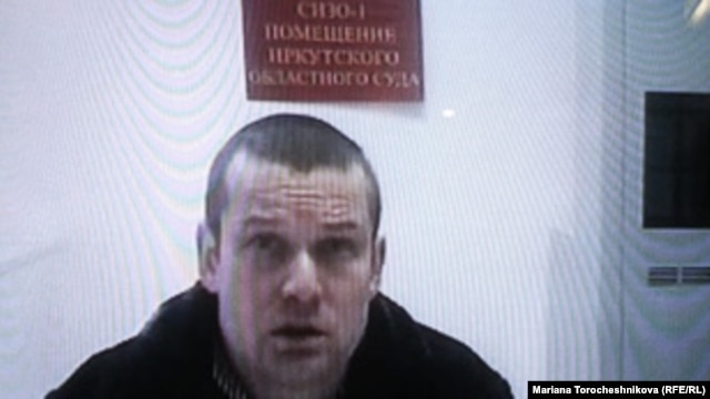 Russian opposition activist Leonid Razvozzhayev testifies in January via videolink.