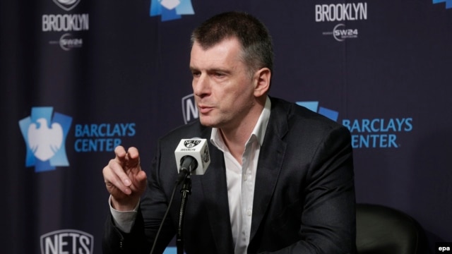 Russian billionaire Mikhail Prokhorov is the owner of the Brooklyn Nets NBA basketball team.