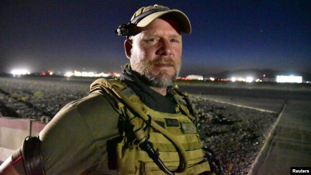 NPR photojournalist David Gilkey is pictured at Kandahar airfield in Afghanistan on May 29.