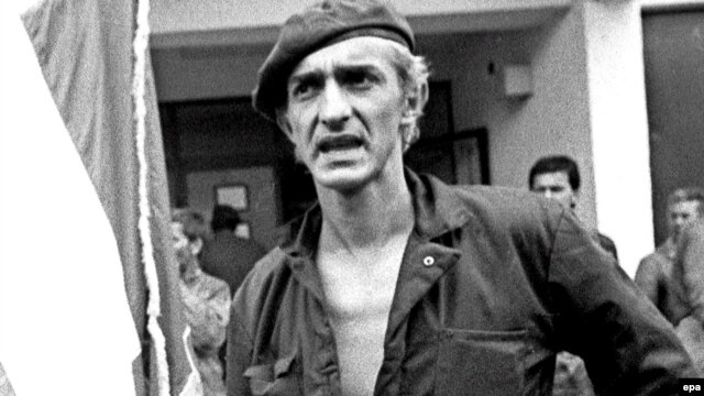 Serbian paramilitary commander Dragan Vasiljkovic, pictured in 1991.