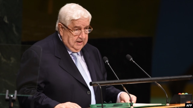 Syrian Foreign Minister Walid al-Muallem (file photo)