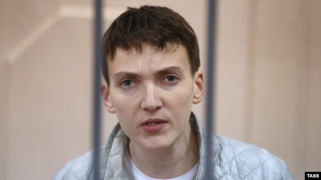 Jailed Ukrainian military pilot Nadia Savchenko (file photo)