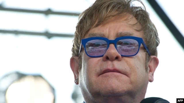 British pop star Elton John