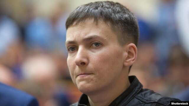 Ukrainian parliamentary deputy Nadia Savchenko (file photo)