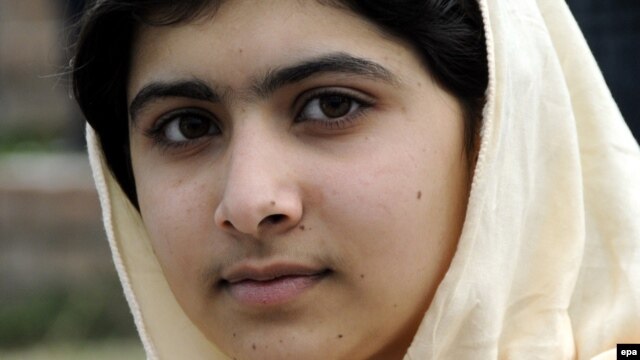 Pakistani schoolgirl and peace campaigner Malala Yousafzai