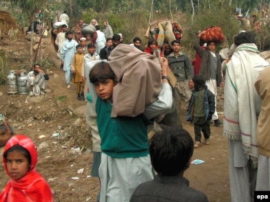 Local residents flee Swat valley