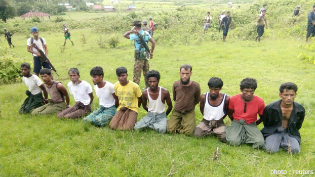 The 10 Rohingya men killed in Inn Din village, in Myanmar's Rakhine state, Sept. 2, 2017.