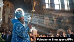 Father Pavlo leads the Kyiv-Pechersk Monastery in Kyiv. (file photo)