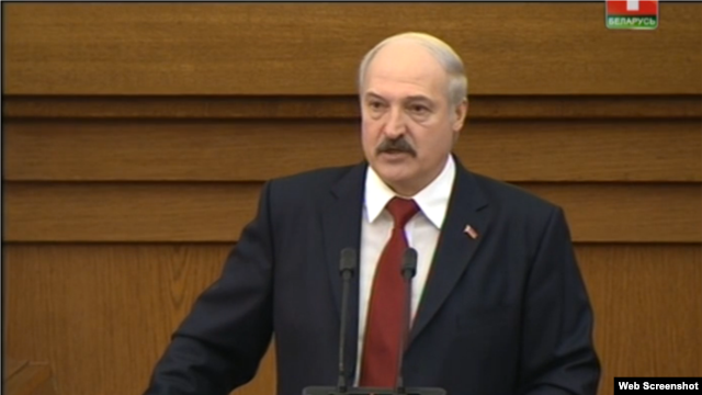 Belarusian President Alyaksandr Lukashenka made the remark following his annual state-of-the-nation address on April 29.