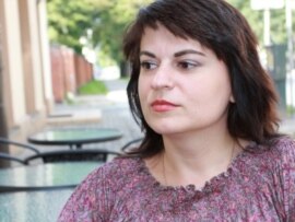 Exiled Belarusian journalist and activist Natallya Radzina