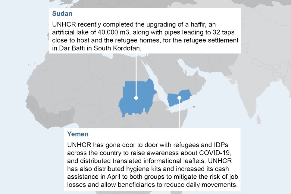 Highlights of our response to the coronavirus (COVID-19) pandemic (May 2020) © UNHCR