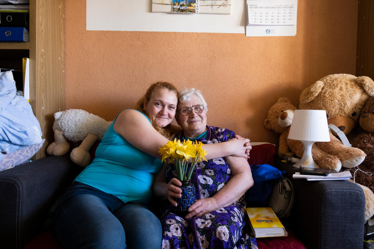 Poland. Refugees from Ukraine register with UNHCR for cash assistance in Warsaw