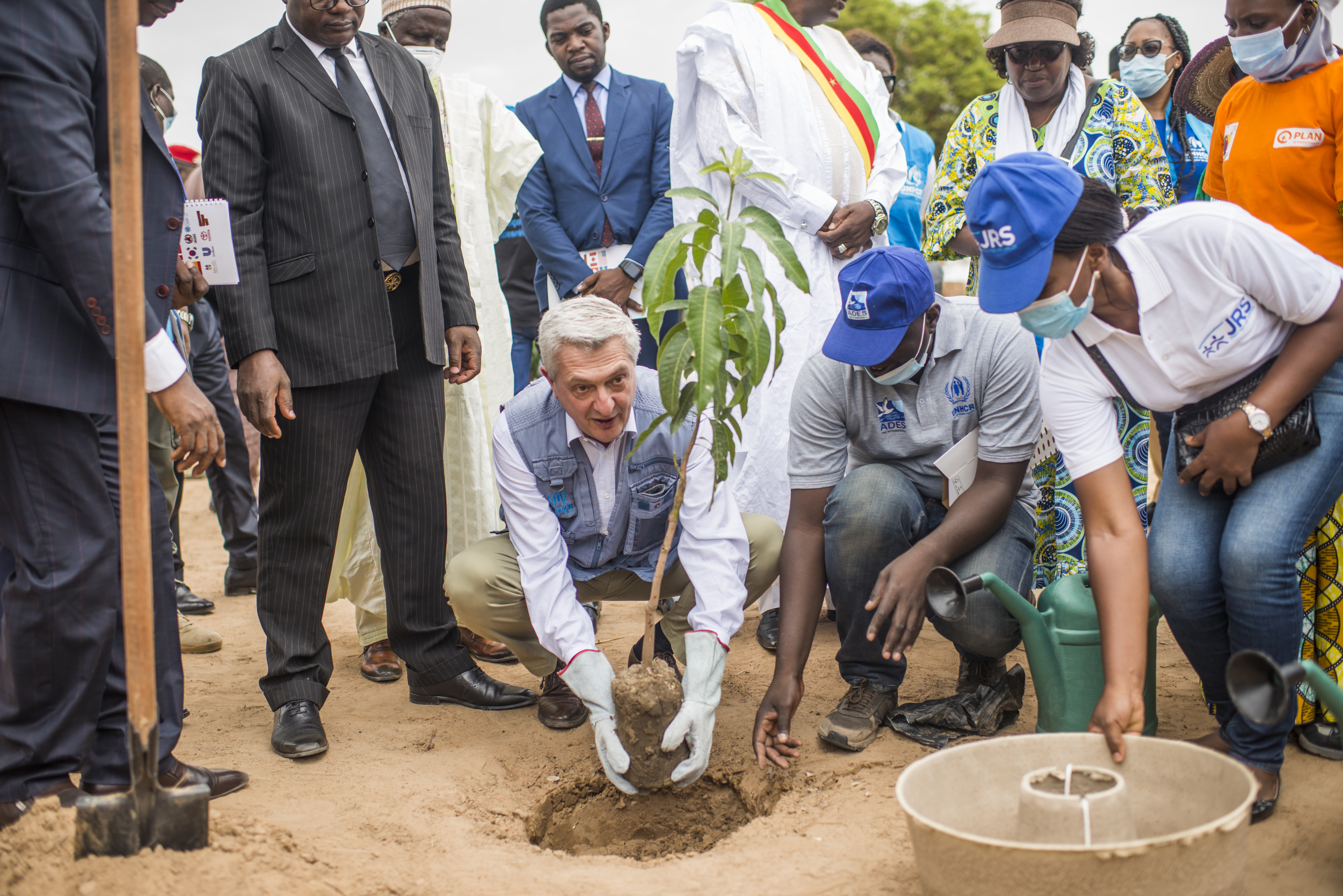 Cameroun. Filippo Grandi, High Commissioner for Refugees, visiting Nothern Cameroon