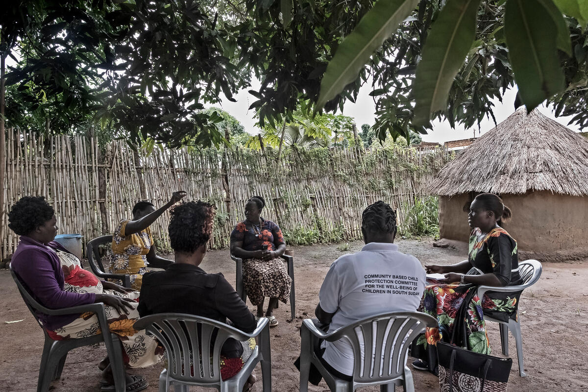 South Sudan. Refugees returning back home to South Sudan and reintegrating into the local communities are building social and economic bridges with local communities they resettle among