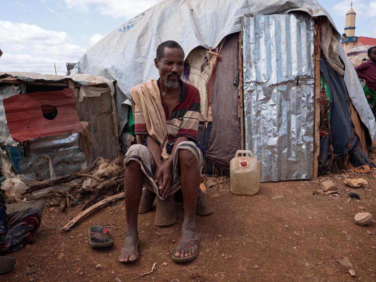 Somalia. Issack Hassan Issack struggles to find food and water during the drought situation