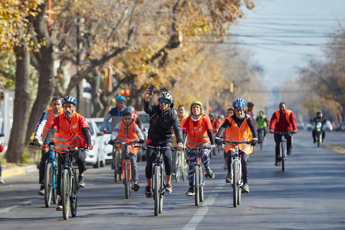 Argentina. UNHCR commemorates 2022 World Refugee Day with bike rides across the country