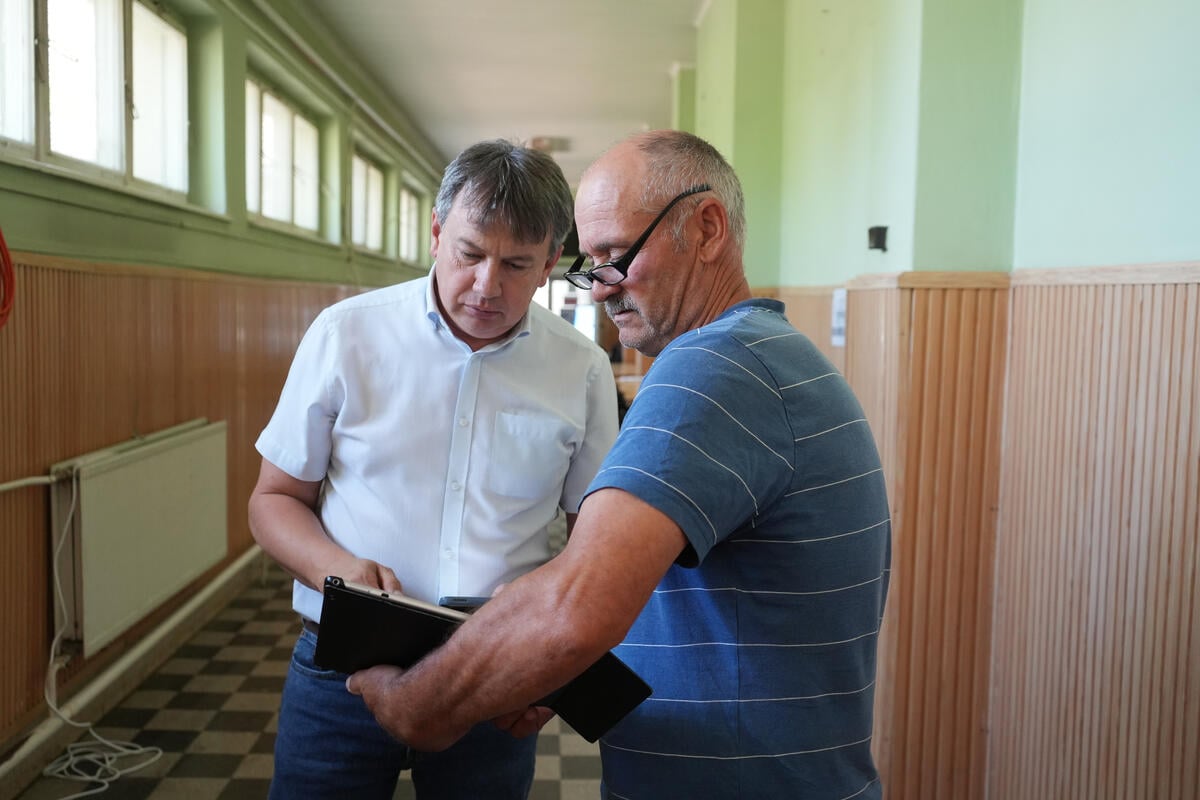 Hungary. László Helmeczi, mayor of Záhony, a border town between Hungary and Ukraine